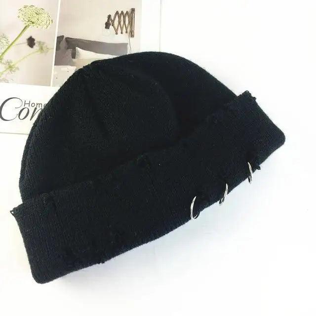 Winter Hat Women Knitted Fashion Warm Thick Hat Autumn Hip Hop Hole Beanies Unisex Basic Cap For Both Men Women Knitted Beanies Fashion Warm Hat Stevvex