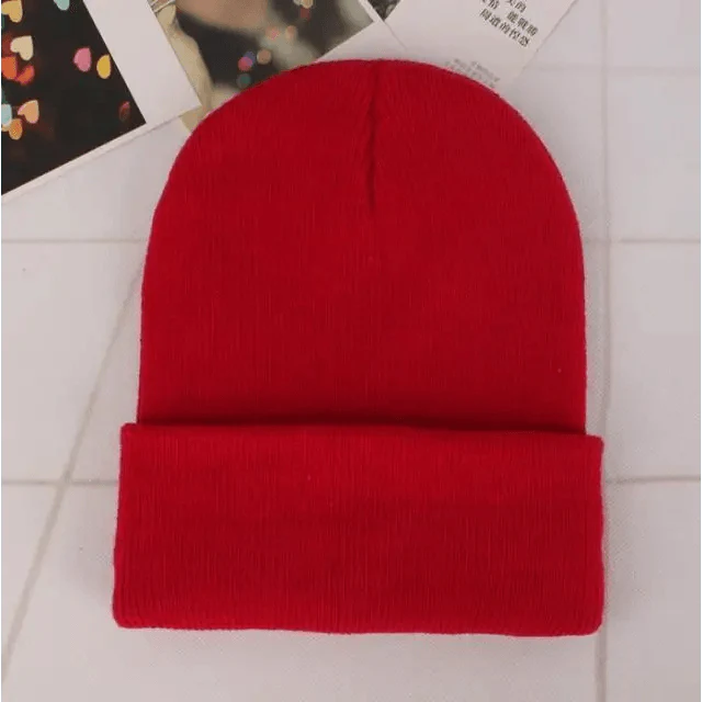 Winter Hats for Women Men New Beanies Knitted Solid Cool Hat Girls Autumn Female Beanie Warm Casual Cap For Winter Comfortable Soft Daily Slouchy Beanies Stylish Cool Hats For Girls And Boys Stevvex