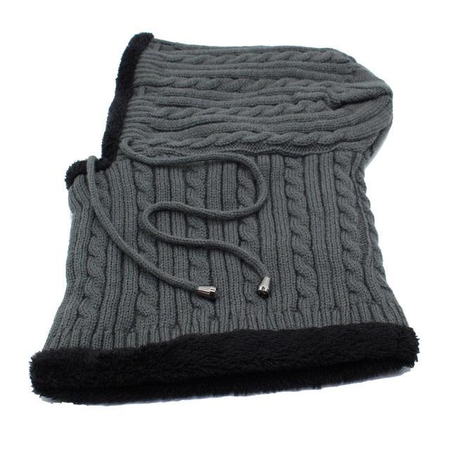 Winter Knitted Hat Beanie Men Beany Skellies Beanies Winter Hats For Women Men Caps Gorgas Bonnet Mask Brand Hats Hooded Cowl Neckerchief with Drawstring Soft Balaclava Pullover Knitted Beanie for Adults Men Women Ski Caps Stevvex
