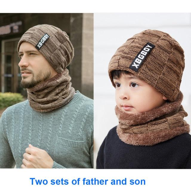 Winter Scarf Hat Set Outdoor Sport Warm Beanies Hat For Men Knitted Hats Bandana Hiking Camping Kid Neck Warmer Cap Neck Gaiter Winter Knitted Beanie Scarf Men Hat Neck Warmer Gaiter Face Cover Winter Beanie Hat Scarf Set Fleece Lined Skull Cap Winter Hat Stevvex