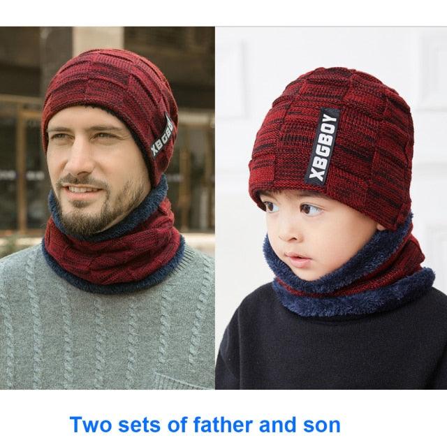 Winter Scarf Hat Set Outdoor Sport Warm Beanies Hat For Men Knitted Hats Bandana Hiking Camping Kid Neck Warmer Cap Neck Gaiter Winter Knitted Beanie Scarf Men Hat Neck Warmer Gaiter Face Cover Winter Beanie Hat Scarf Set Fleece Lined Skull Cap Winter Hat Stevvex