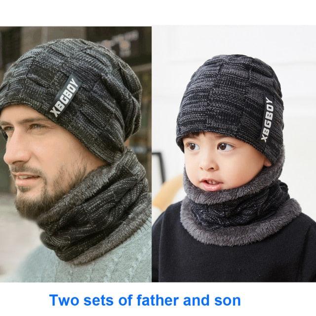 Winter Scarf Hat Set Outdoor Sport Warm Beanies Hat For Men Knitted Hats Bandana Hiking Camping Kid Neck Warmer Cap Neck Gaiter Winter Knitted Beanie Scarf Men Hat Neck Warmer Gaiter Face Cover Winter Beanie Hat Scarf Set Fleece Lined Skull Cap Winter Hat Stevvex