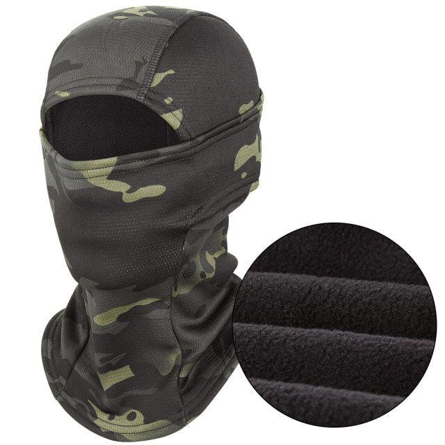 Winter Warmer Fleece Tactical Balaclava Full Face Mask Ski Paintball Running Hunting Hiking Cycling Sports Snowboard Scarf Men Motocross Summer Men Face Scarf Mask Sunscreen Dustproof Army Cycling Hunting Fishing Tactical Airsoft Hat Stevvex