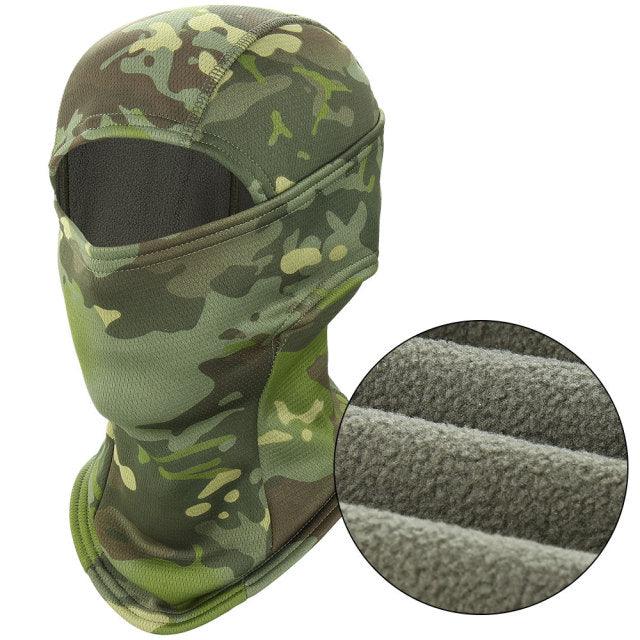 Winter Warmer Fleece Tactical Balaclava Full Face Mask Ski Paintball Running Hunting Hiking Cycling Sports Snowboard Scarf Men Motocross Summer Men Face Scarf Mask Sunscreen Dustproof Army Cycling Hunting Fishing Tactical Airsoft Hat Stevvex