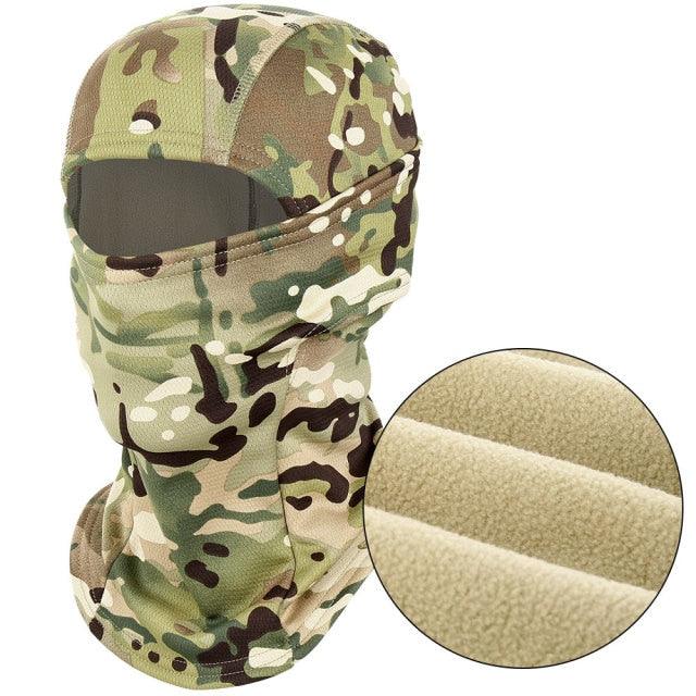 Winter Warmer Fleece Tactical Balaclava Full Face Mask Ski Paintball Running Hunting Hiking Cycling Sports Snowboard Scarf Men Motocross Summer Men Face Scarf Mask Sunscreen Dustproof Army Cycling Hunting Fishing Tactical Airsoft Hat Stevvex