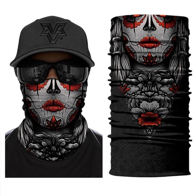 Women Balaclava Neck Gaiter Tubular Buff Bandana Scarf Headgear Bicycle Half Mask Face Cover Venom Headband Summer Men Beanie Hat Windproof Head Scarves Neck Warmer Cycling Camping Hiking Men Women Fashion Magic Scarves Turban Outdoor Headband Stevvex