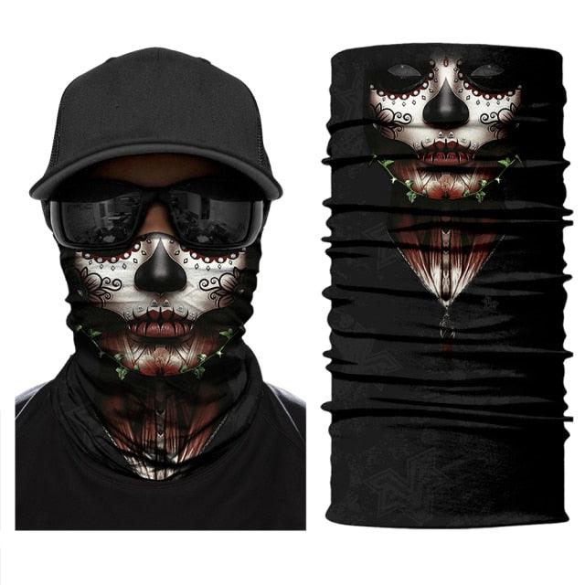 Women Balaclava Neck Gaiter Tubular Buff Bandana Scarf Headgear Bicycle Half Mask Face Cover Venom Headband Summer Men Beanie Hat Windproof Head Scarves Neck Warmer Cycling Camping Hiking Men Women Fashion Magic Scarves Turban Outdoor Headband Stevvex