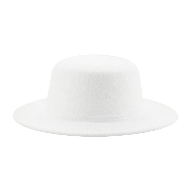 Women Luxury Fedora Hat Women Fedora Hat Women Solid Wide Brim Winter Men Hat Retro Wide Autumn Unique Style Men Hat Vintage Brown Formal Wedding Fedora Hats Stevvex