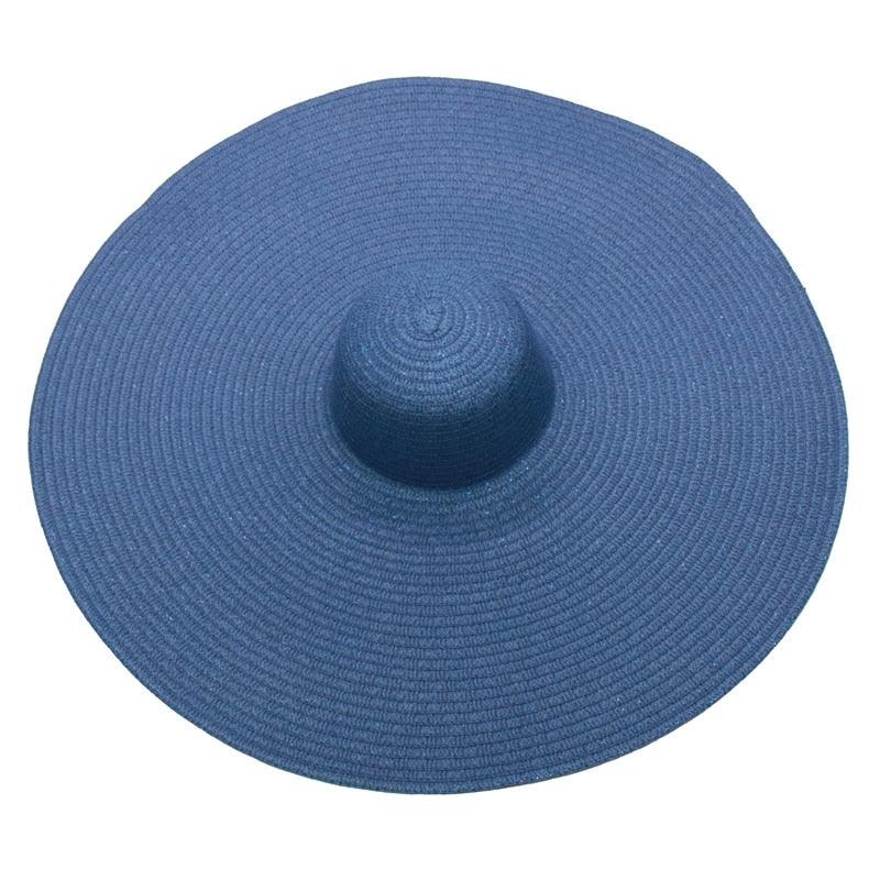 Women Oversized Foldable Summer Large Wide Hat Beach Straw Hat Cute Sun Cap Retro Foldable Handmade Big Hats Ladies UV Protection Hat Vintage Summer Sun Beach Hats Stevvex