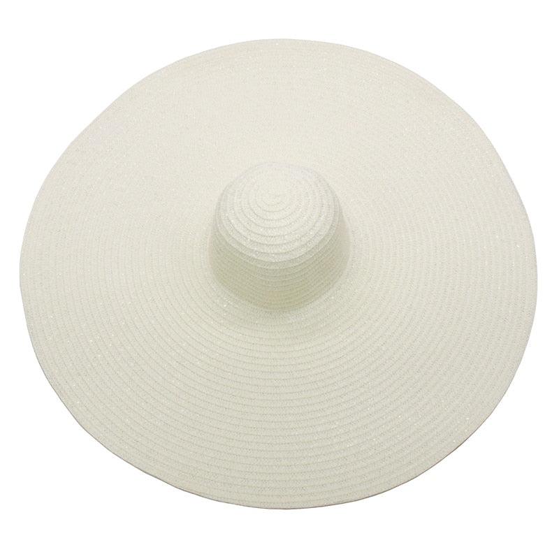 Women Oversized Foldable Summer Large Wide Hat Beach Straw Hat Cute Sun Cap Retro Foldable Handmade Big Hats Ladies UV Protection Hat Vintage Summer Sun Beach Hats Stevvex