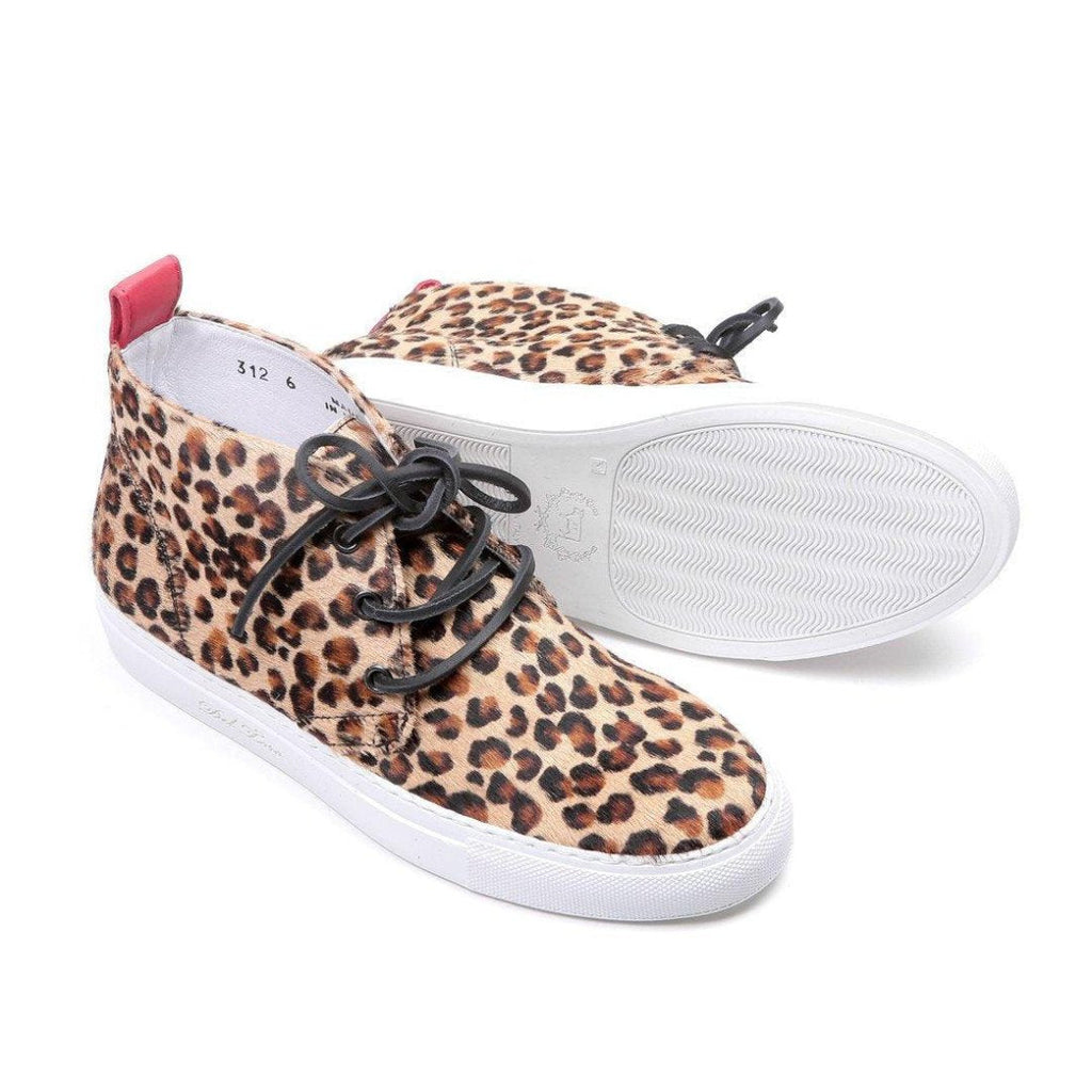 Women's Pony Hair Leopard Chukka Sneaker Del Toro Shoes
