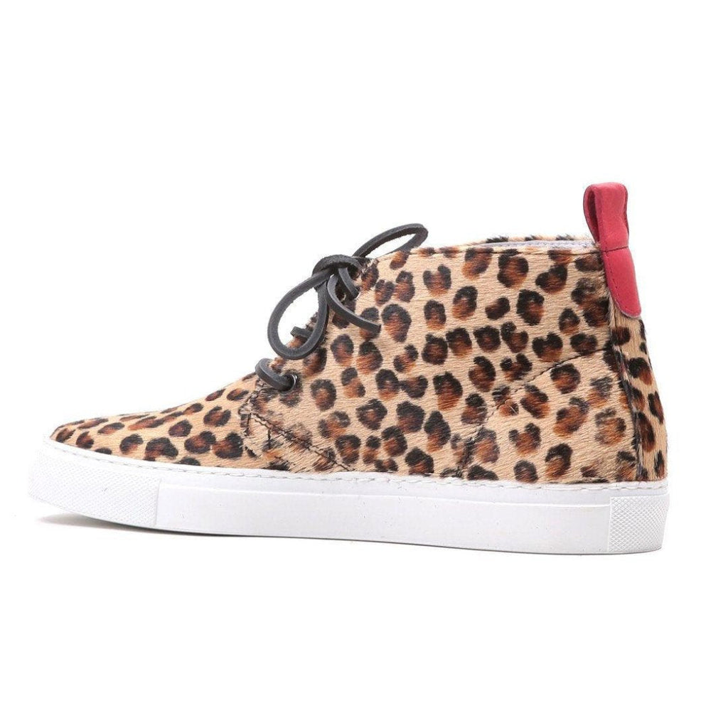Women's Pony Hair Leopard Chukka Sneaker Del Toro Shoes