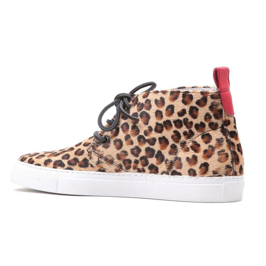 Women's Pony Hair Leopard Chukka Sneaker Del Toro Shoes