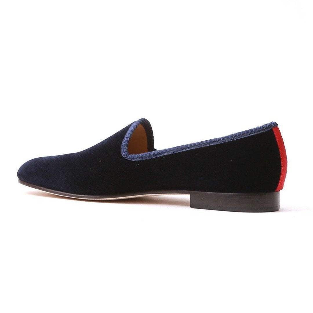Women's Navy Velvet Slipper Del Toro Shoes