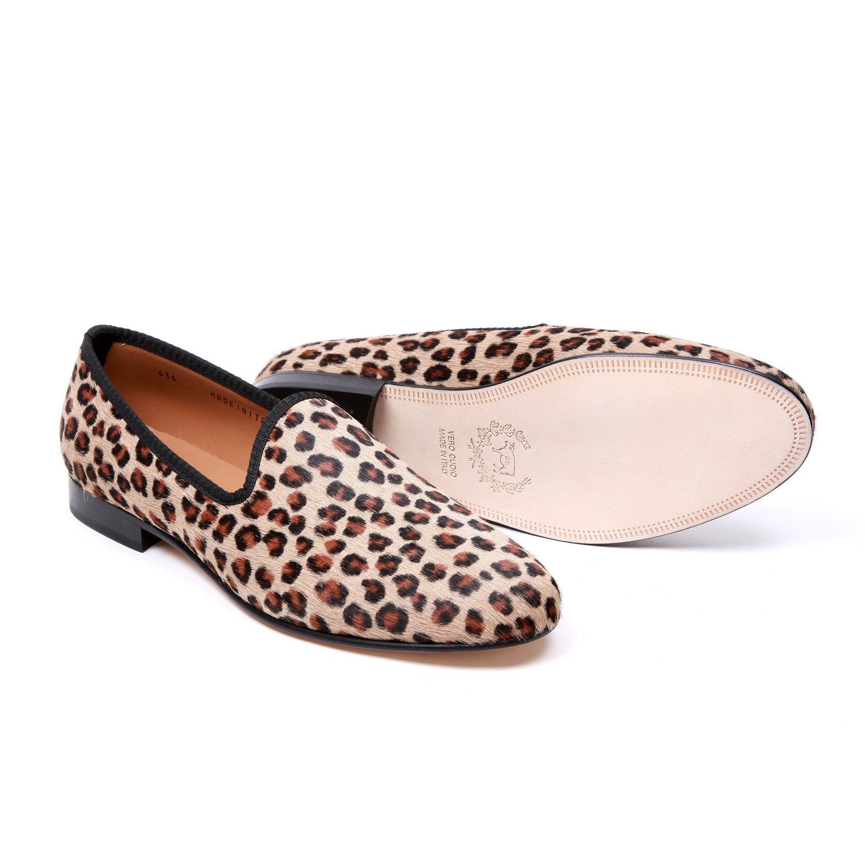 Women's Pony Hair Leopard Slipper Del Toro Shoes