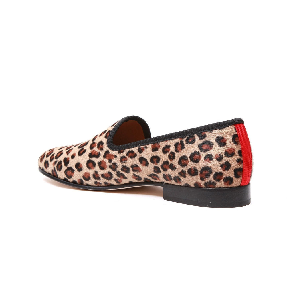 Women's Pony Hair Leopard Slipper Del Toro Shoes