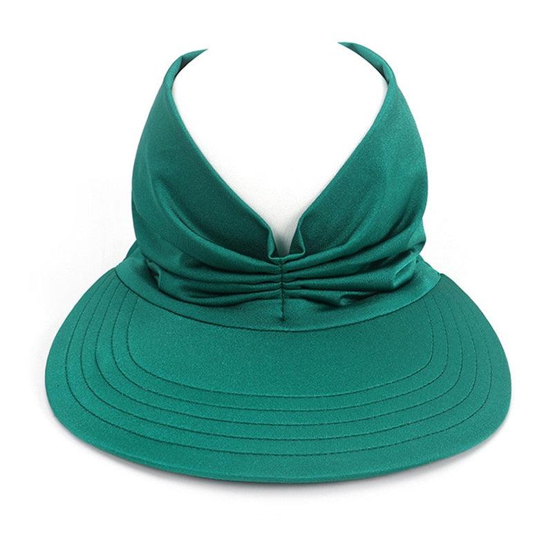Women Sun Visor Summer Hat Women Anti-ultraviolet Hat Women's Elegant Simple Hat Classic Women's Hat Hollow Top Hat Elastic Hollow Top Hat Outdoor Quick-drying Sun Hat Summer Beach Hat Stevvex