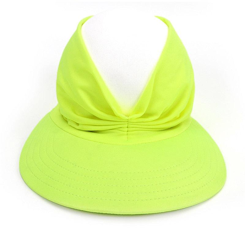 Women Sun Visor Summer Hat Women Anti-ultraviolet Hat Women's Elegant Simple Hat Classic Women's Hat Hollow Top Hat Elastic Hollow Top Hat Outdoor Quick-drying Sun Hat Summer Beach Hat Stevvex
