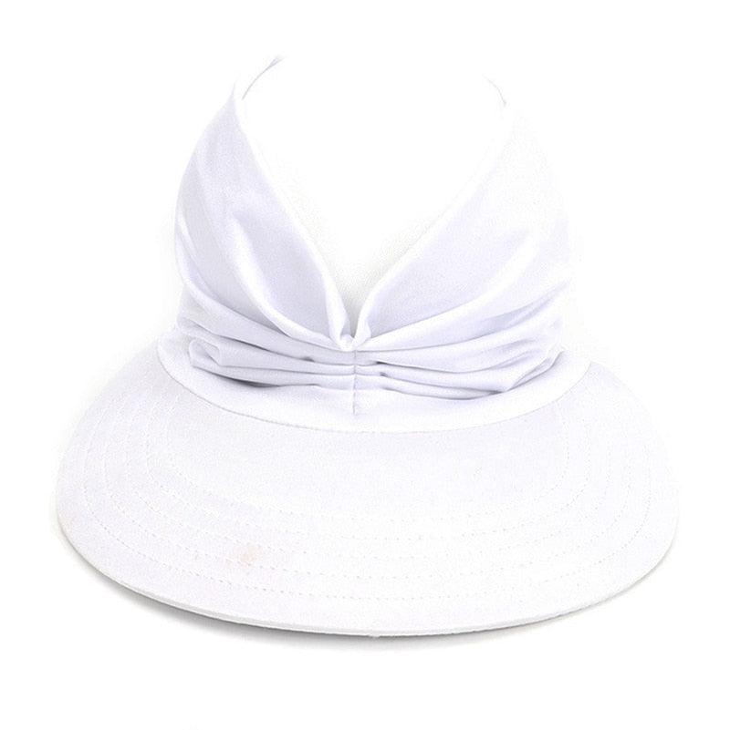 Women Sun Visor Summer Hat Women Anti-ultraviolet Hat Women's Elegant Simple Hat Classic Women's Hat Hollow Top Hat Elastic Hollow Top Hat Outdoor Quick-drying Sun Hat Summer Beach Hat Stevvex