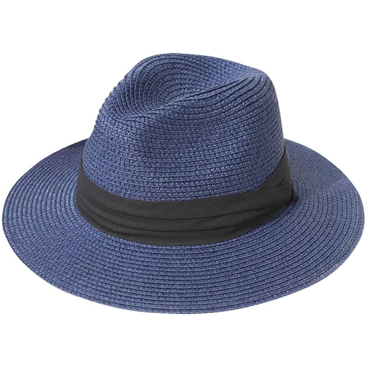 Women Wide Brim Straw Panama Roll up Hat DailySale
