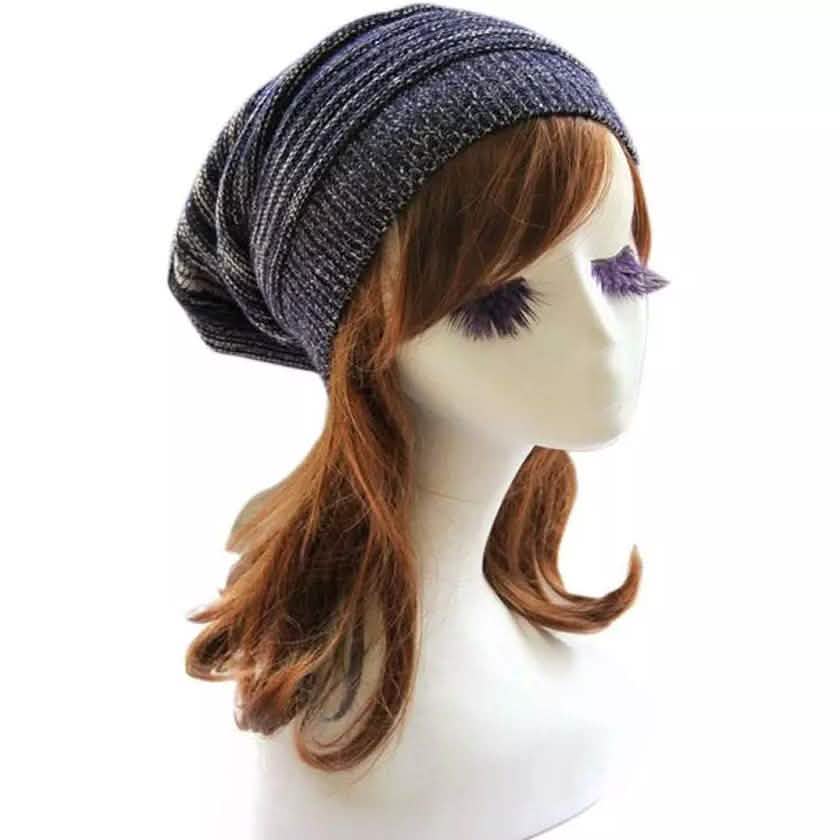 Women Winter Baggy Beanie Oversized Knitted Crochet Ski Hat Slouch Cap DailySale
