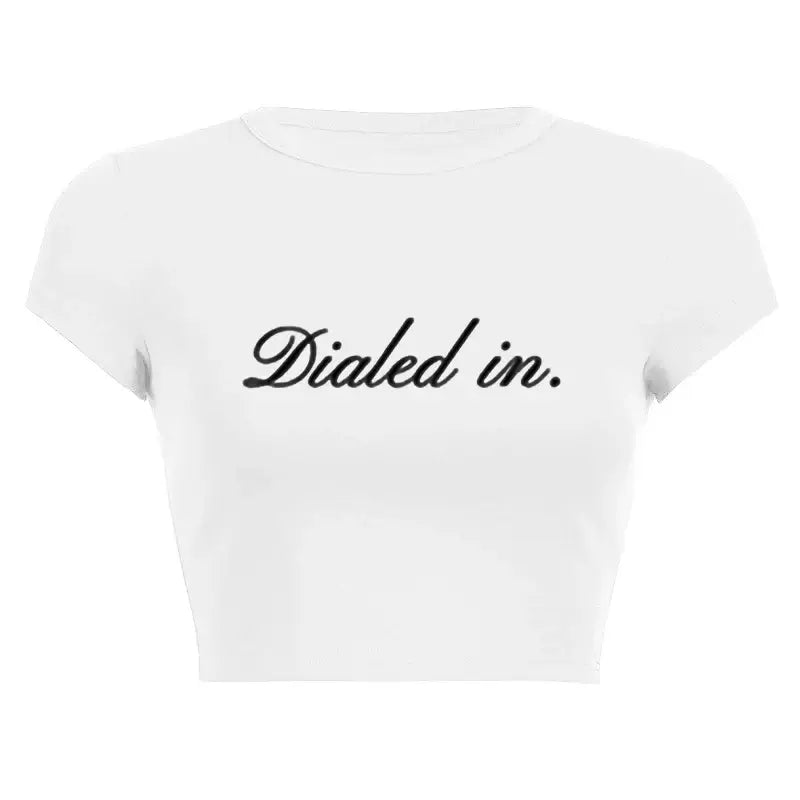 Women’s Assorted Graphic Short Sleeve Crop Tee Rose In Concrete 🥀