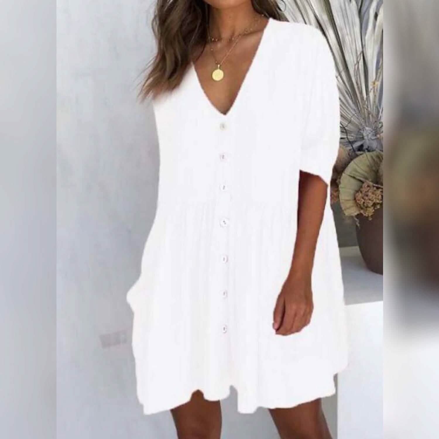 Women's Casual Ruched Loose Fit Dress DailySale