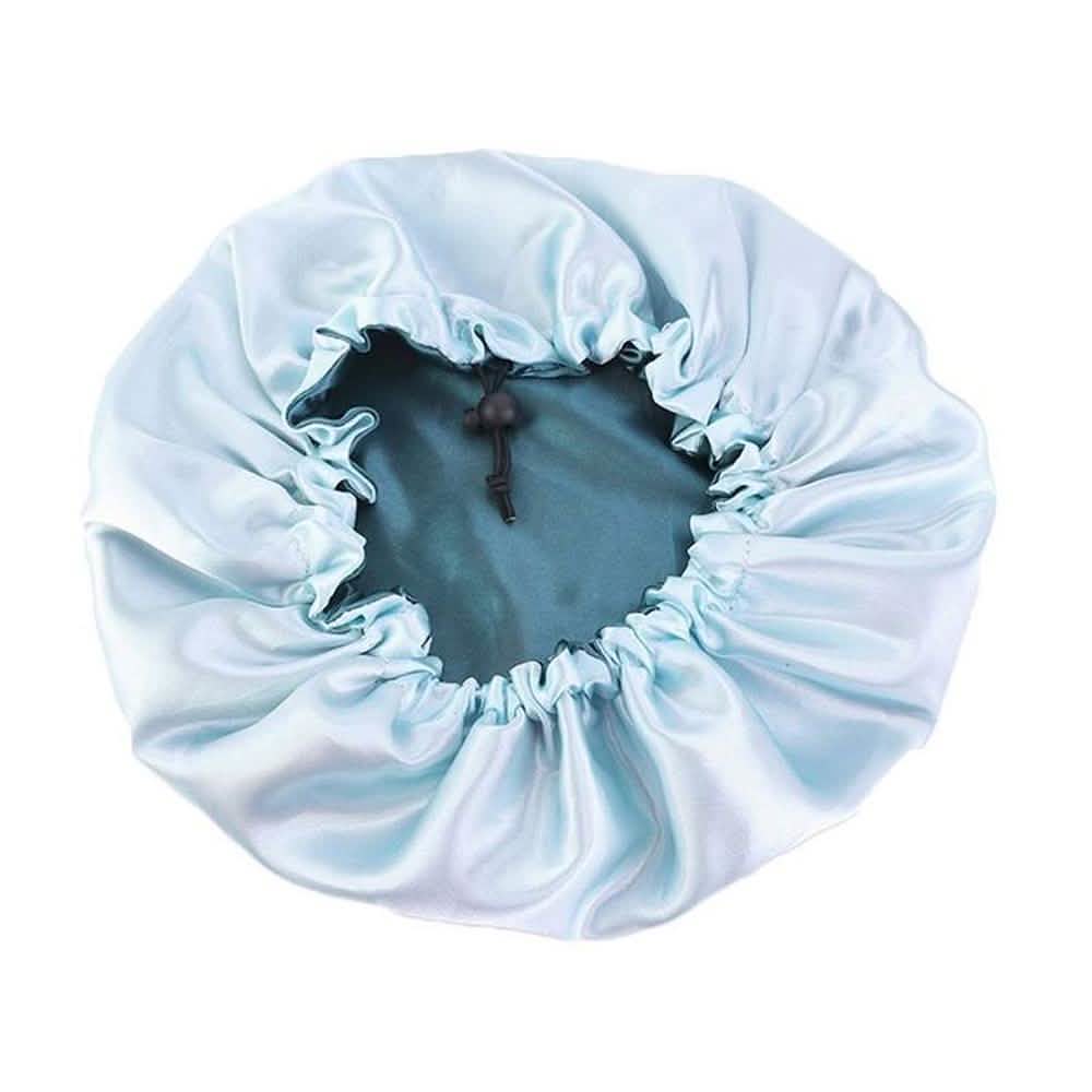 Women's Double Layer Reversible Silky Satin Headscarf Sleeping Bonnet Hat Headband DailySale