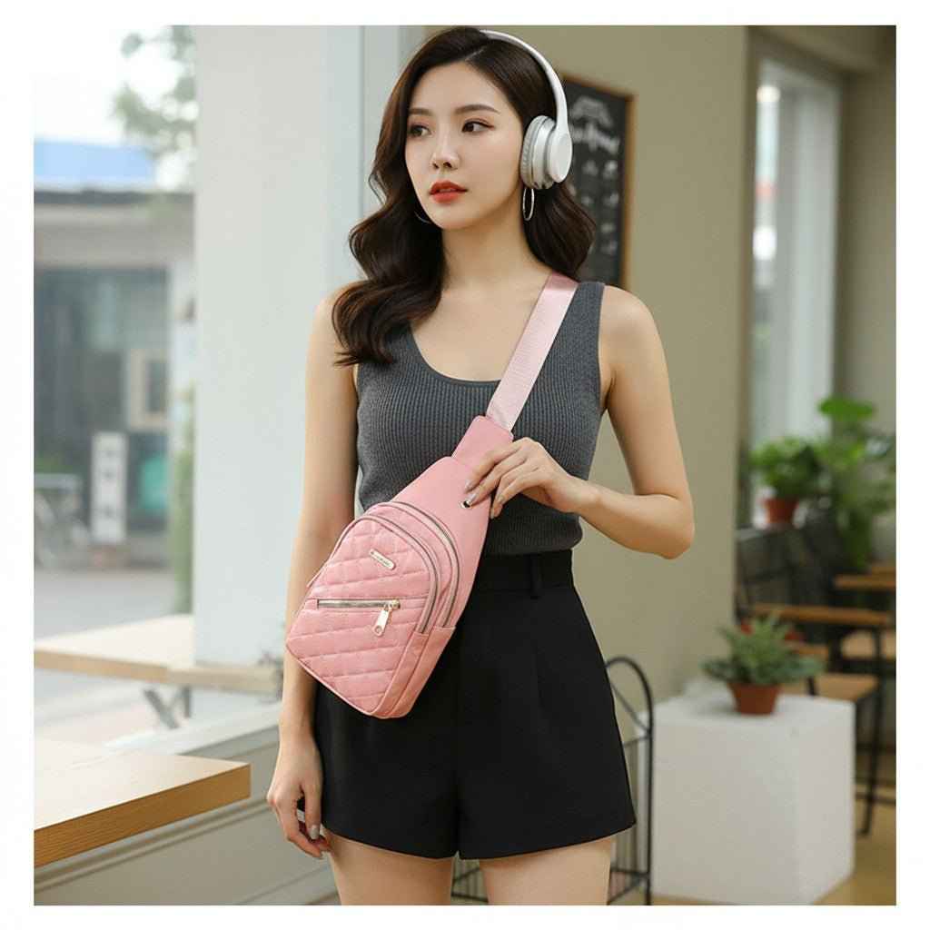 Portable Nylon Chest Sling Bag Mini Travel Pack Mesh Strap Dashing Nova