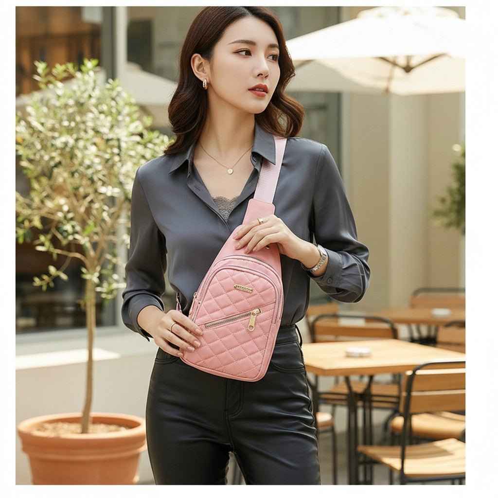Portable Nylon Chest Sling Bag Mini Travel Pack Mesh Strap Dashing Nova