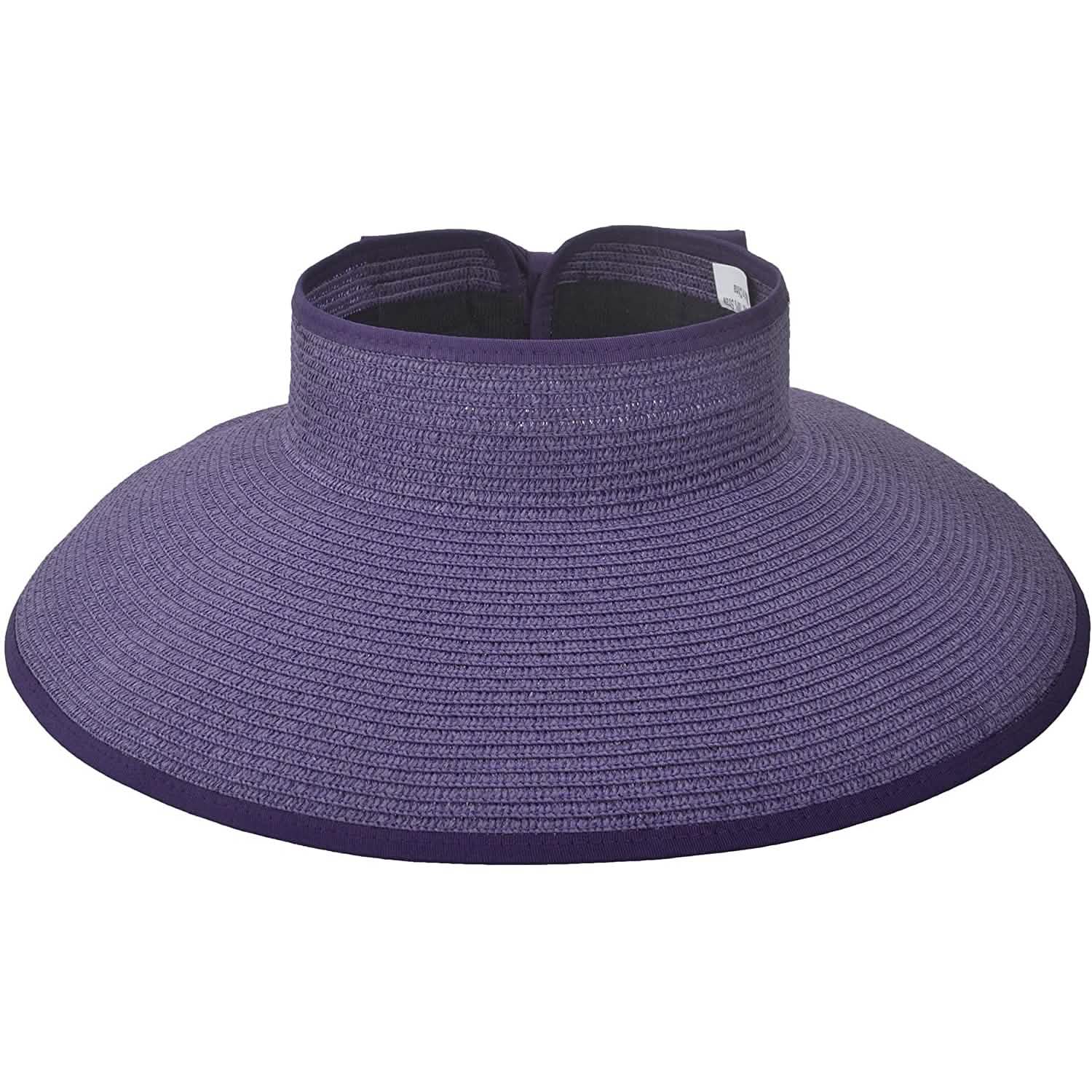 Women's Wide Brim Roll-up Straw Sun Hat Sun Visor DailySale