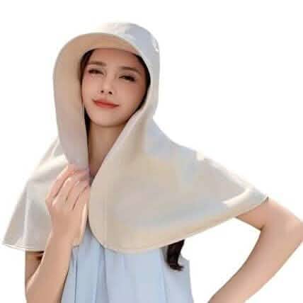 Women's Wide Brim Shawl Sun Hat with Neck Cover DailySale