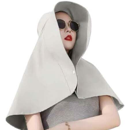 Women's Wide Brim Shawl Sun Hat with Neck Cover DailySale