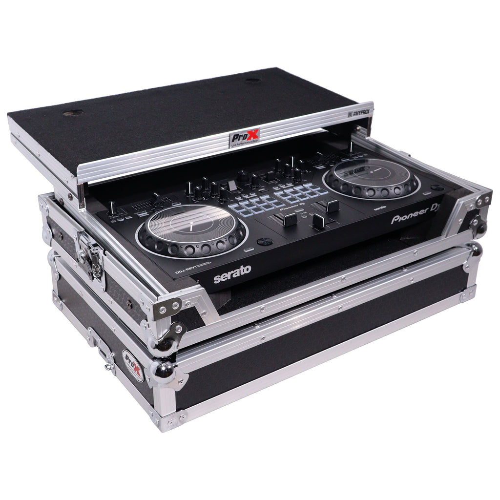 ProX X-DDJREV1LT - ATA Flight Case For Pioneer DDJ-REV1 DJ Controller with Laptop Shelf The DJ Hookup