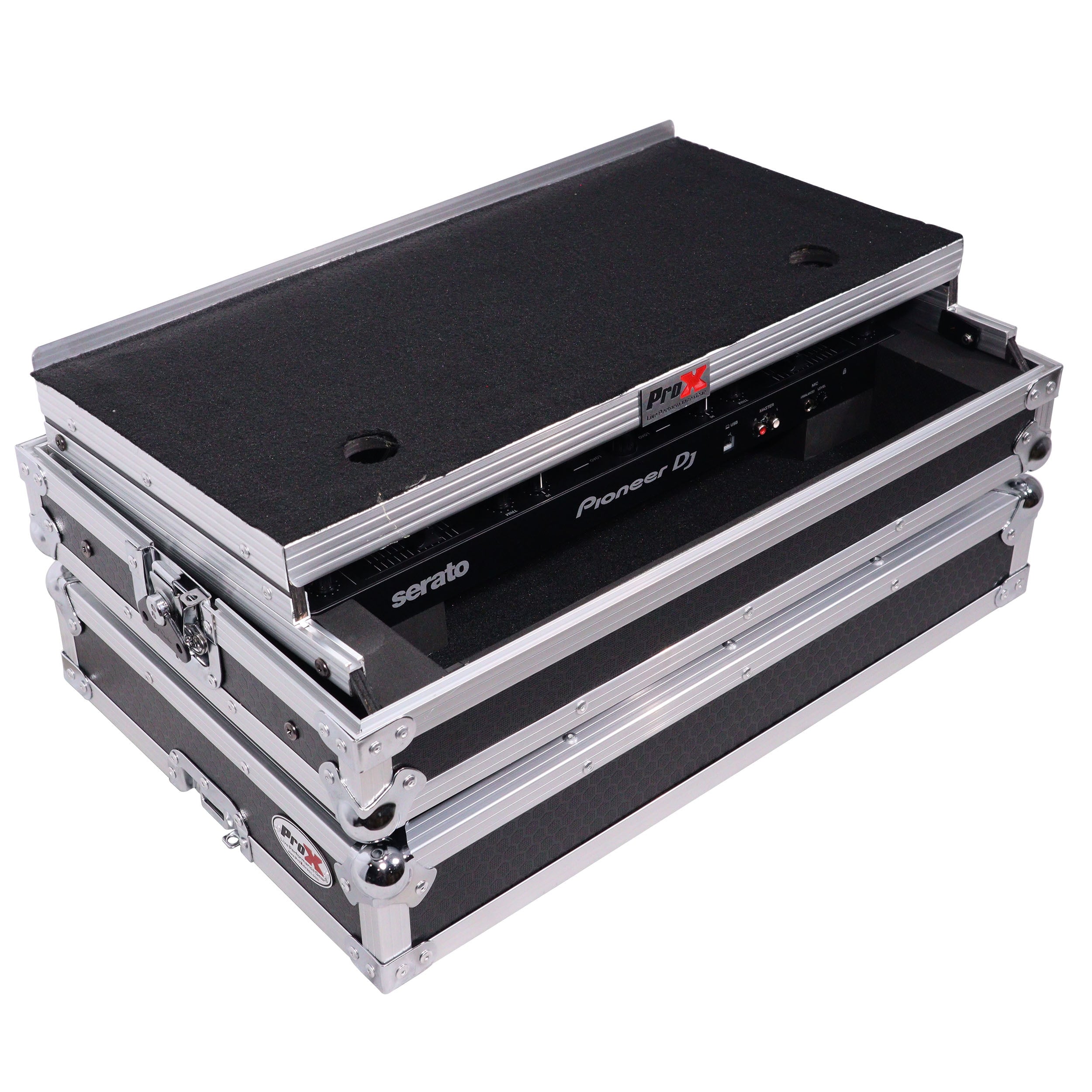 ProX X-DDJREV1LT - ATA Flight Case For Pioneer DDJ-REV1 DJ Controller with Laptop Shelf The DJ Hookup
