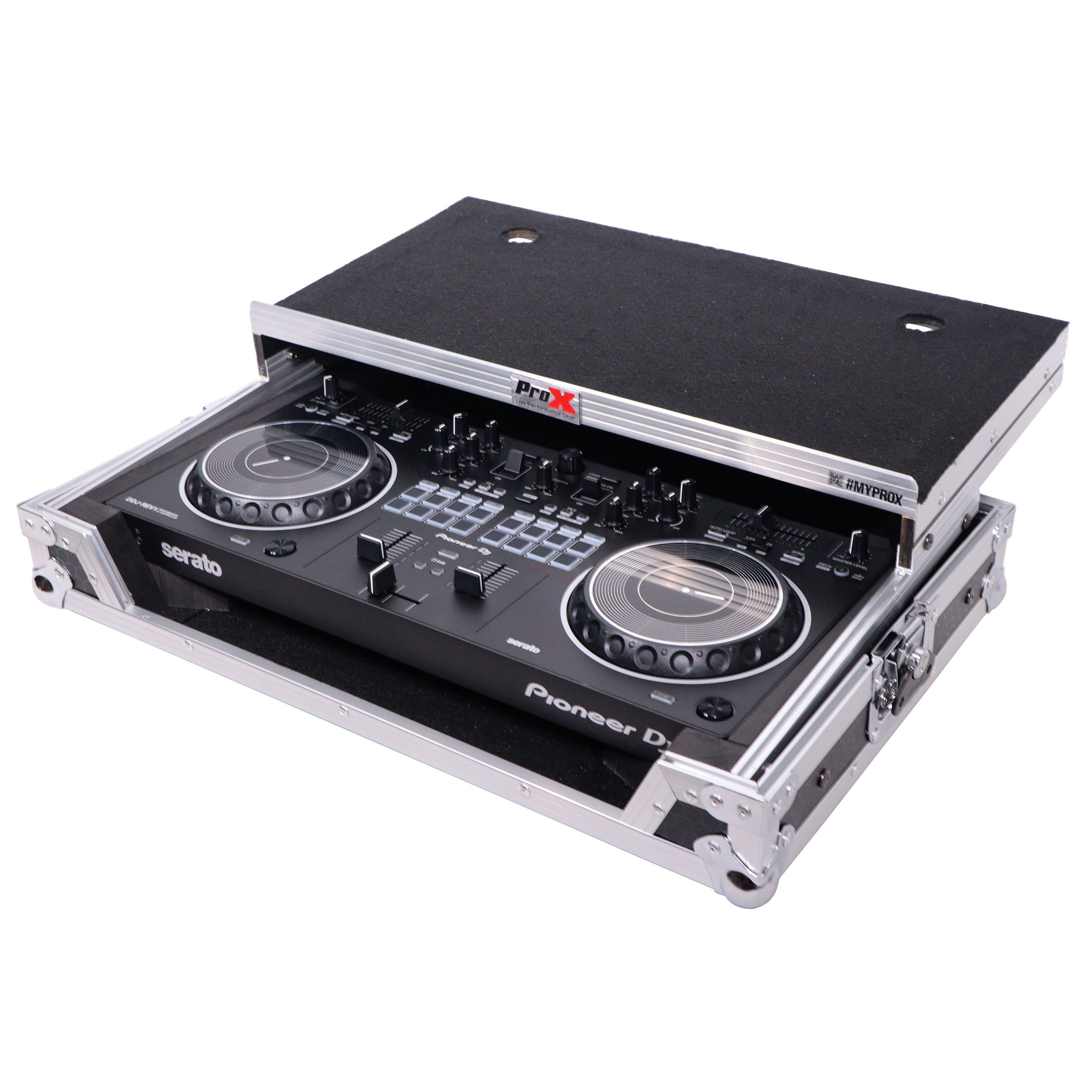 ProX X-DDJREV1LT - ATA Flight Case For Pioneer DDJ-REV1 DJ Controller with Laptop Shelf The DJ Hookup