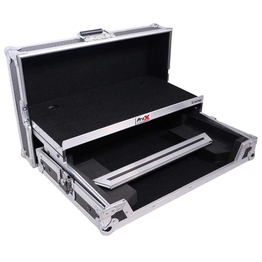 ProX X-DDJREV1LT - ATA Flight Case For Pioneer DDJ-REV1 DJ Controller with Laptop Shelf The DJ Hookup