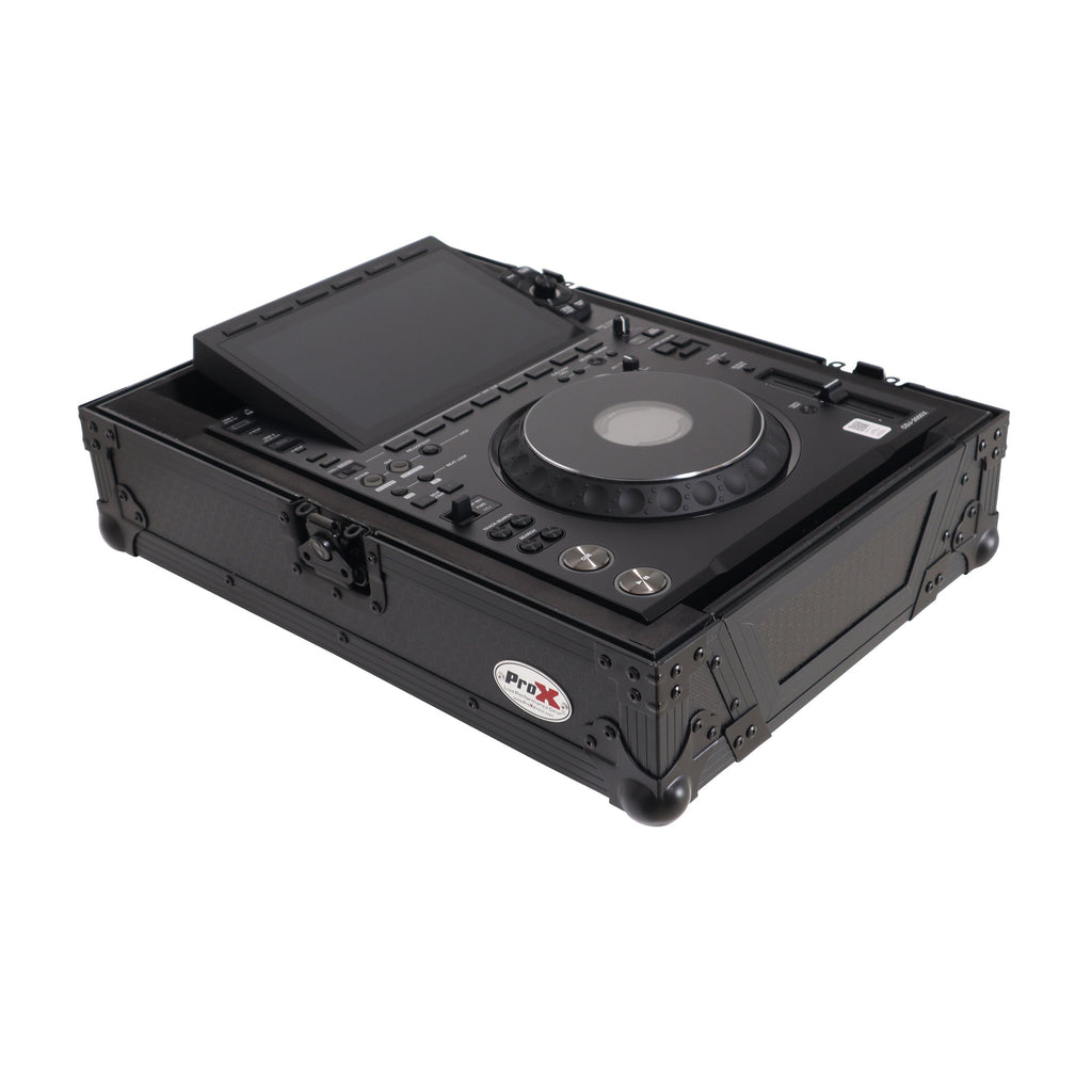 ProX XS-CDXBL - Black ATA Flight Case for AlphaTheta CDJ-3000X Pioneer CDJ-3000 DJ Media Player with Heavy-Duty Protection