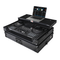 ProX XS-FLX10LTBL - Pioneer DDJ-FLX10 or DDJ-GRV6 with Sliding Laptop Shelf ATA Flight Style Road Case Black Finish Slim Case The DJ Hookup