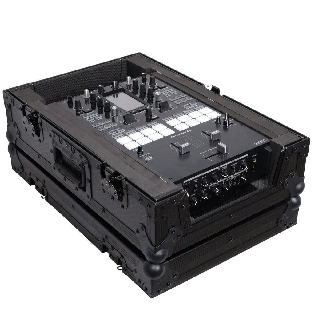 ProX XS-M11BL - ATA Flight Style Universal Road Case for Pioneer DJM S11 RANE SEVENTY 70 SEVENTY 72 MK2 Black Finish The DJ Hookup