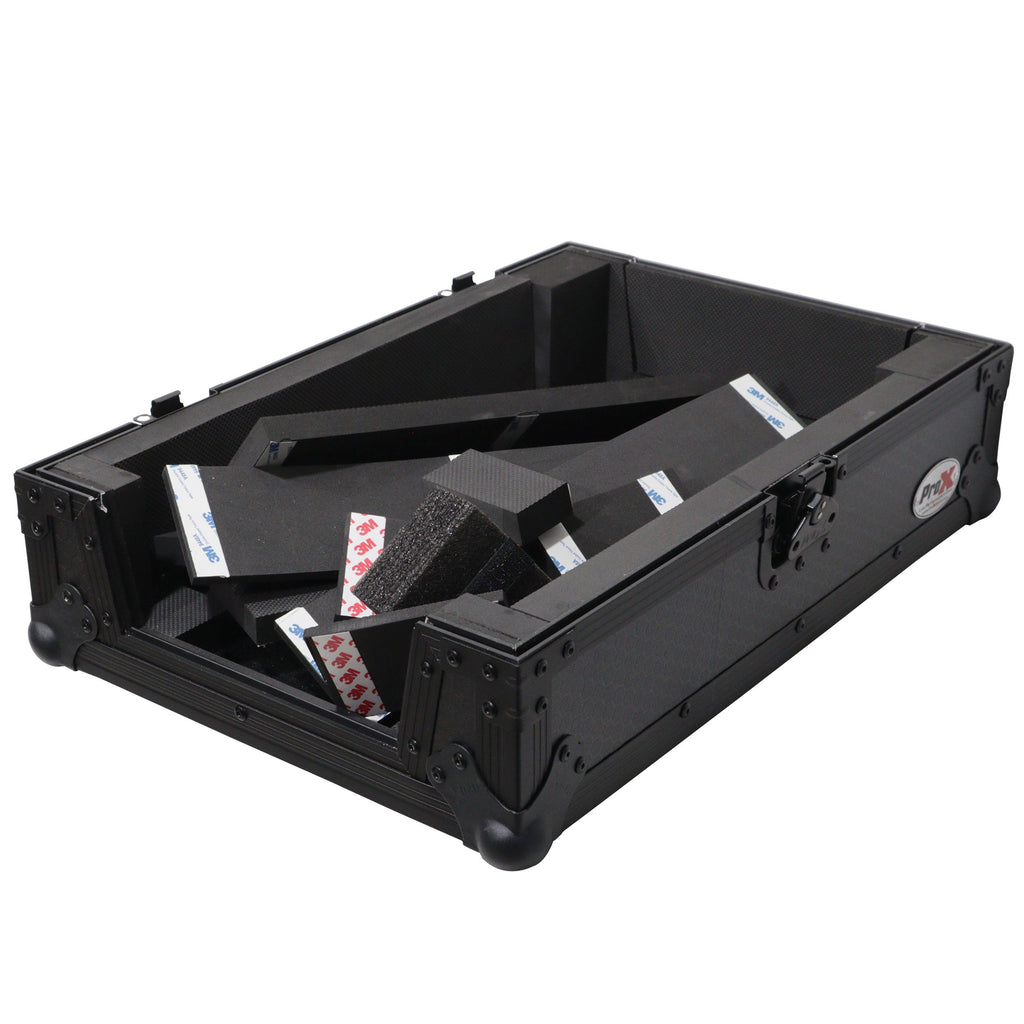 ProX XS-M11BL - ATA Flight Style Universal Road Case for Pioneer DJM S11 RANE SEVENTY 70 SEVENTY 72 MK2 Black Finish The DJ Hookup