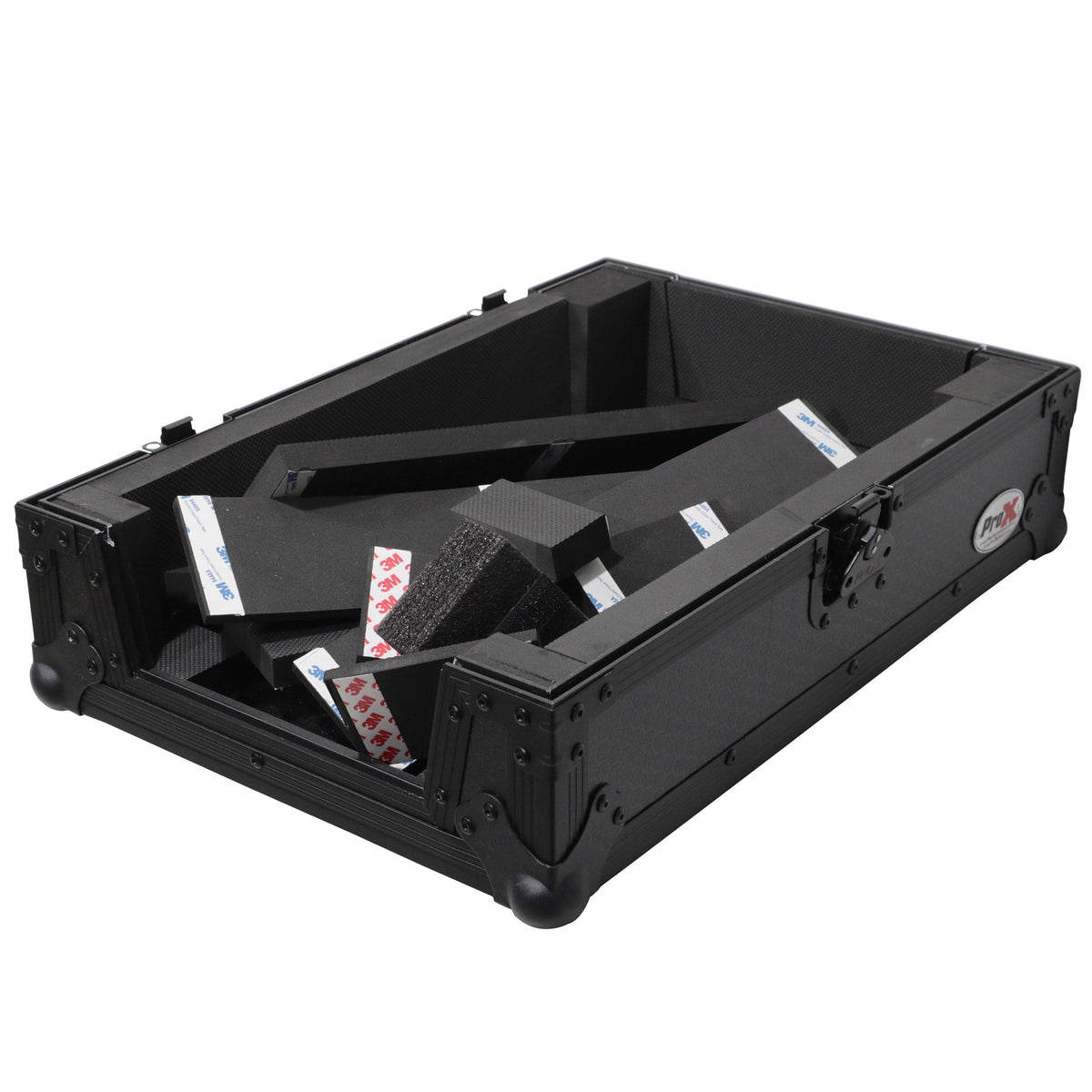ProX XS-M11BL - ATA Flight Style Universal Road Case for Pioneer DJM S11 RANE SEVENTY 70 SEVENTY 72 MK2 Black Finish The DJ Hookup