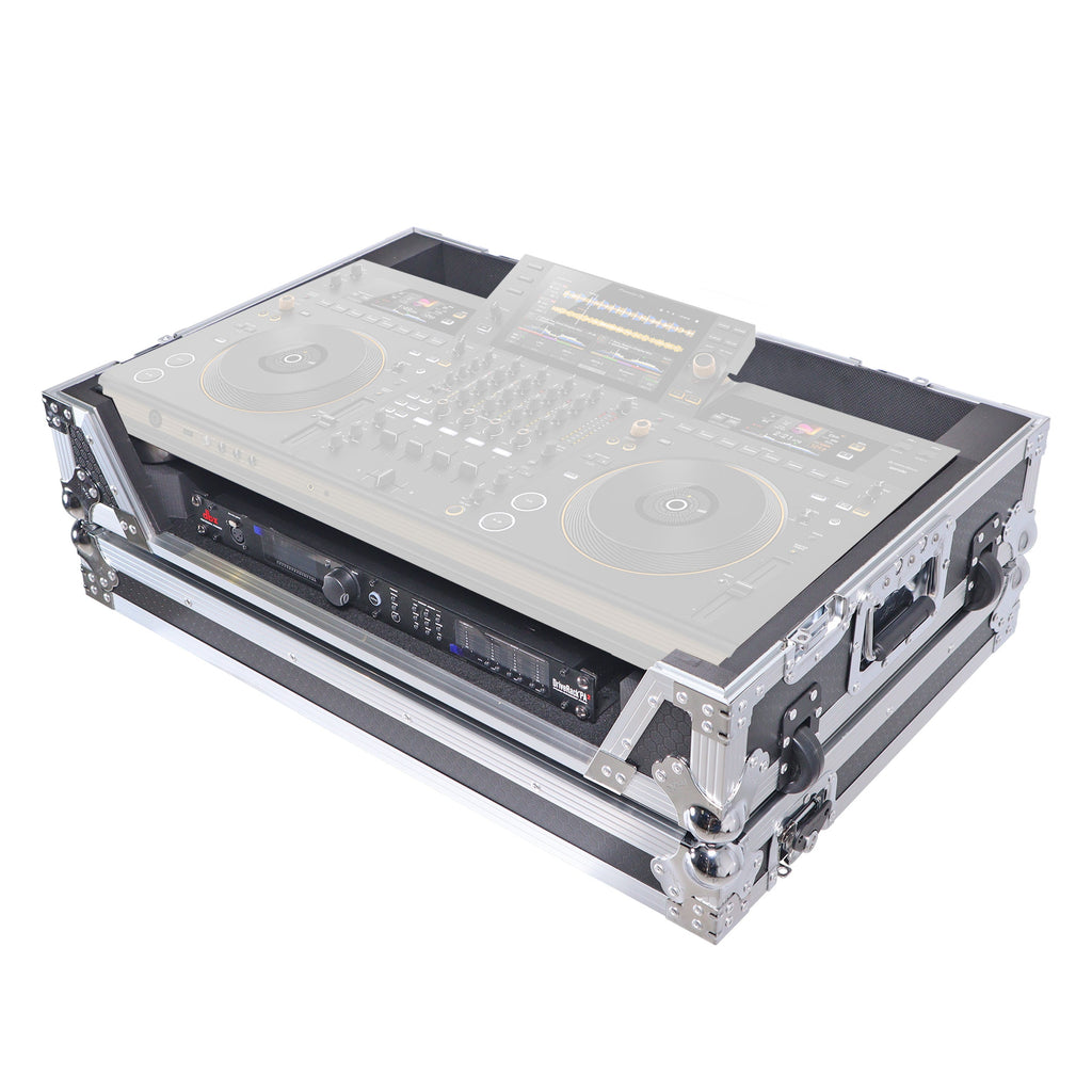 ProX XS-OPUSQUAD W - ATA Flight Style Road Case For Pioneer DJ OPUS-QUAD DJ Controller with 1U Rack Space and Wheels