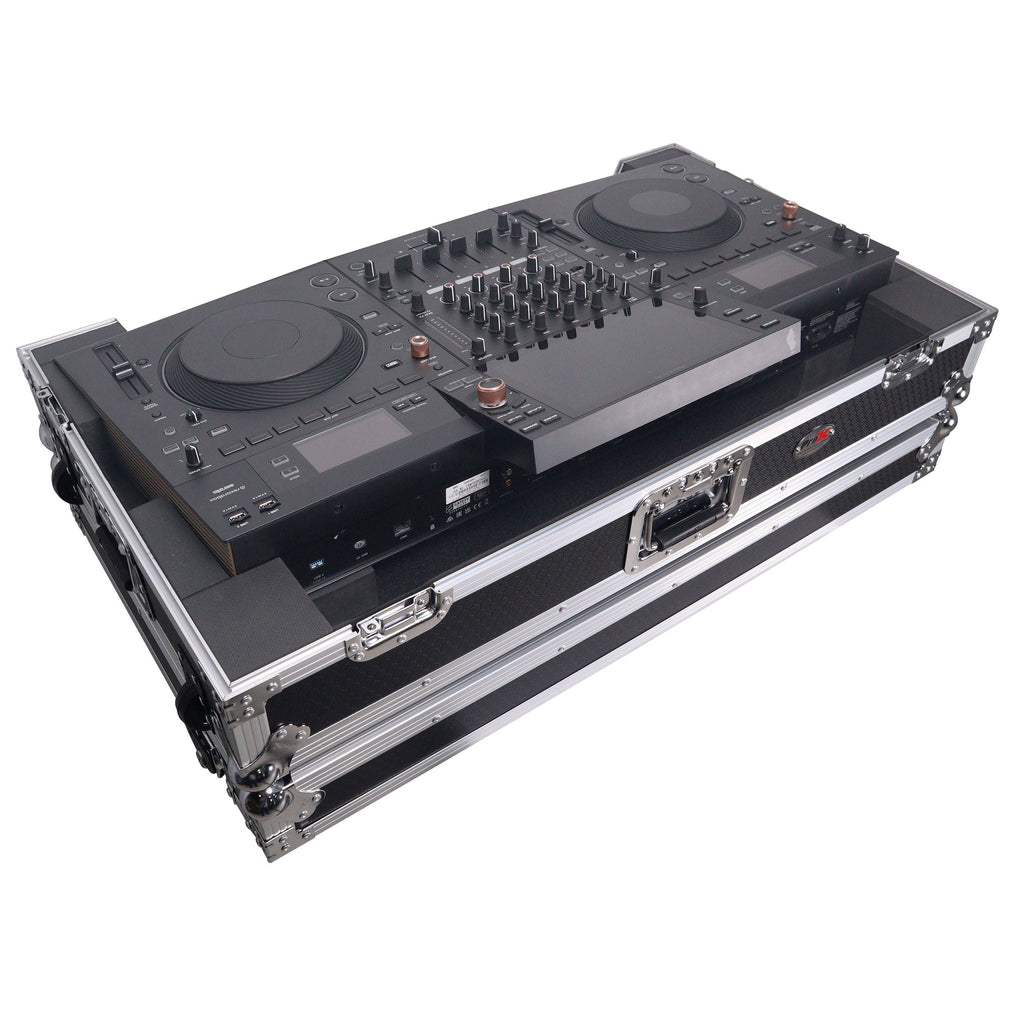ProX XS-OPUSQUAD W - ATA Flight Style Road Case For Pioneer DJ OPUS-QUAD DJ Controller with 1U Rack Space and Wheels