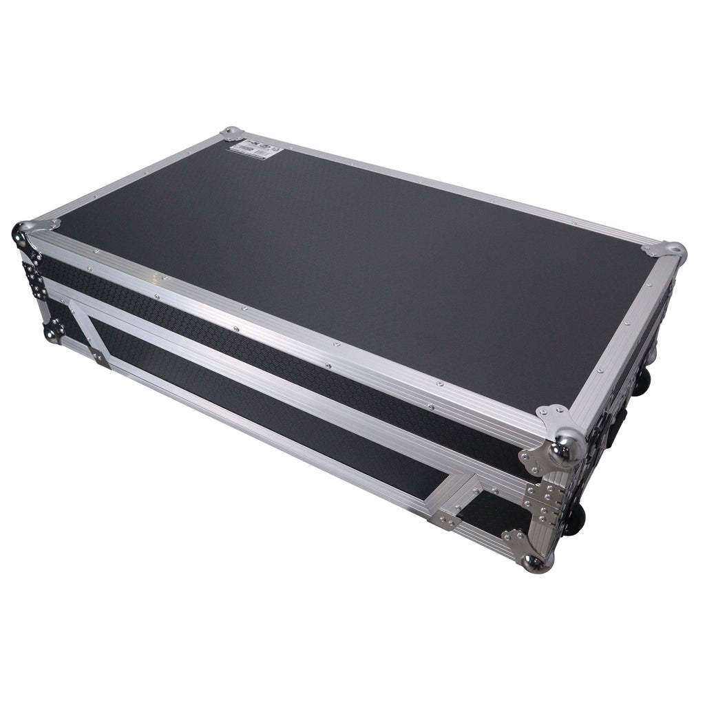 ProX XS-OPUSQUAD W - ATA Flight Style Road Case For Pioneer DJ OPUS-QUAD DJ Controller with 1U Rack Space and Wheels
