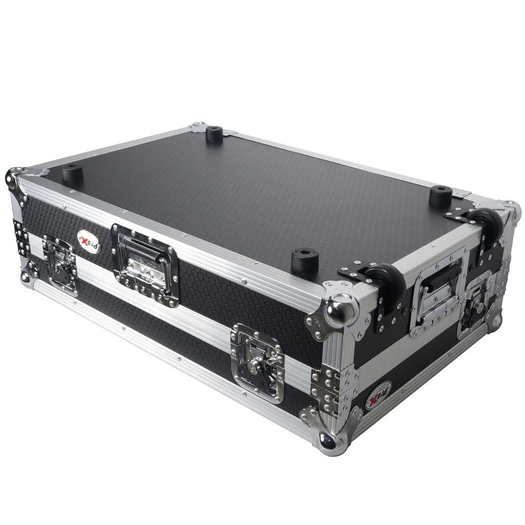 ProX XS-RANEONE WLT - Flight Case For RANE ONE DJ Controller with Sliding Laptop Shelf, 1U Rack, and Wheels