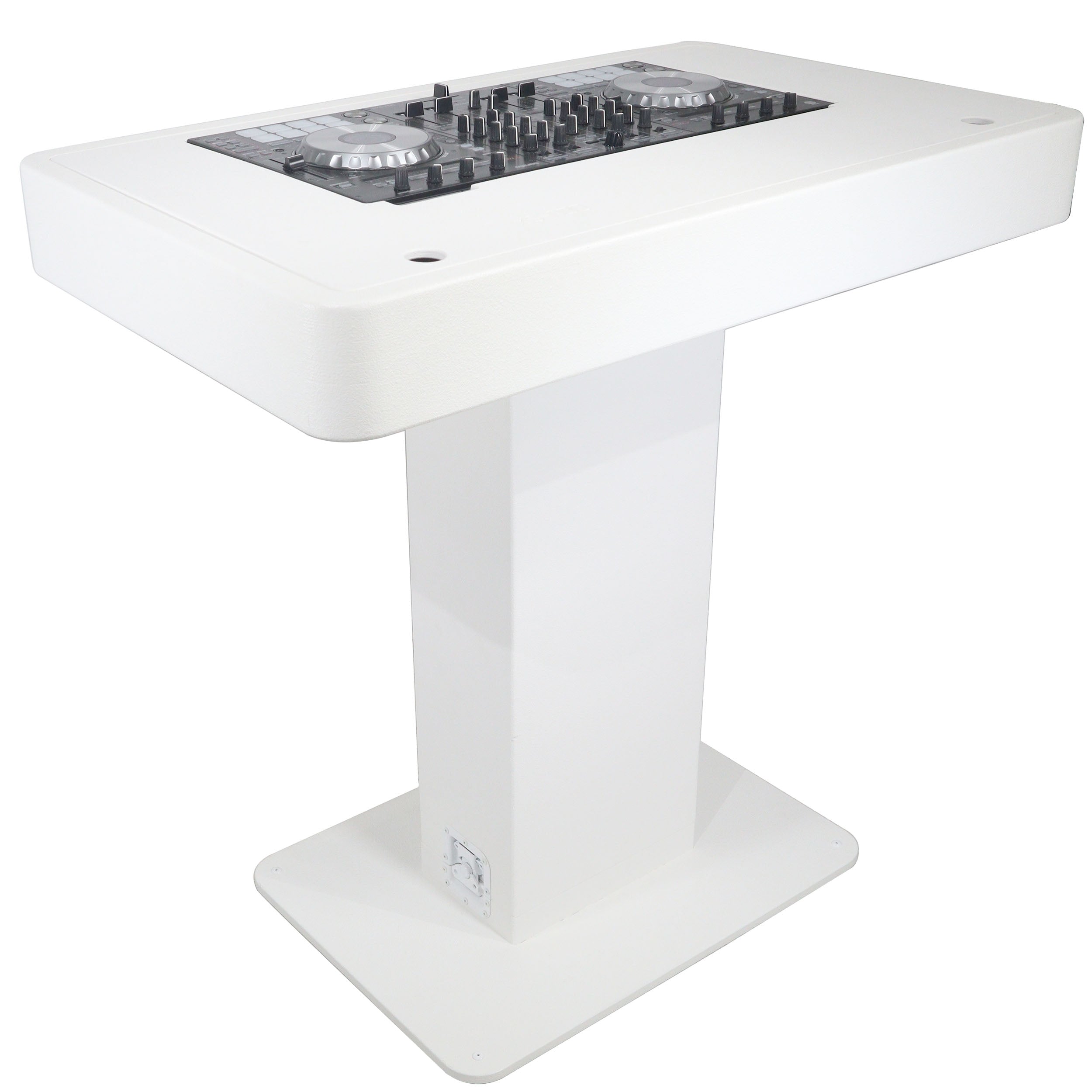 ProX XZF-DJCTWCASE - Control Tower DJ Podium with Road Cases for Pioneer DDJ-REV7 XDJ-XZ FLX10 RANE Four (White)